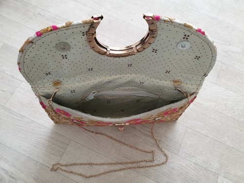 Indian Handmade Vintage Ethnic Ladies Purse Thread Clutch Bag Hipi Boho Gypsy - Picture 6 of 34