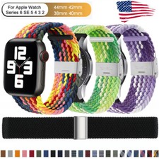 49/42/38mm Nylon Sport Band Loop Strap For Apple Watch iWatch Series 8/7/6/5/4/3