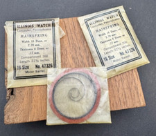 Illinois 16s POCKETWATCH model 47326. Mainspring LOT X 2 ms202