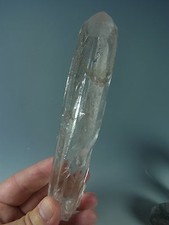 6" SUPER CLEAR LONG ALL NATURAL QUARTZ  FROM DIAMANTINA BRAZIL LY 477