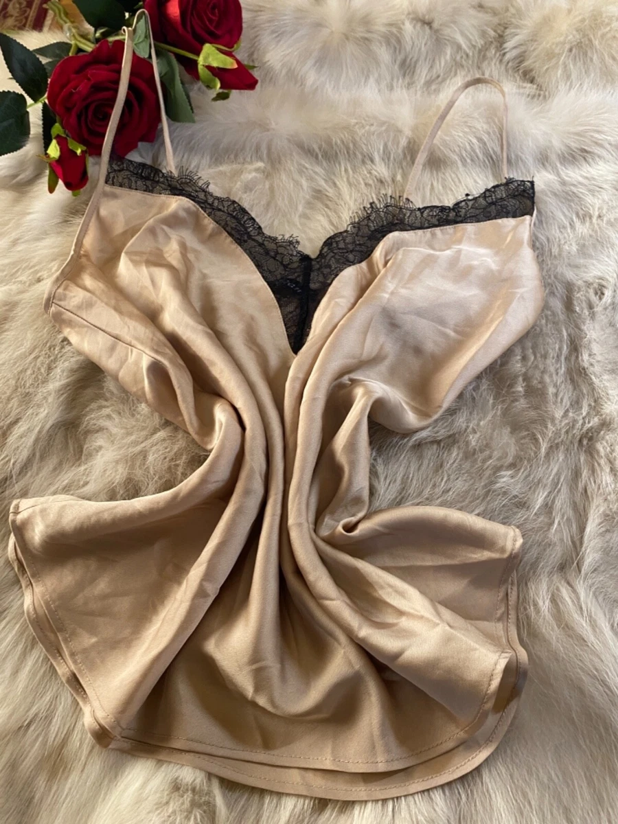 Etam beige polyester Camisole sleepwear nightwear size L