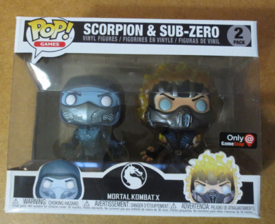 Funko Pop Mortal Kombat X Frozen Scorpion and Sub Zero 2 Pack Exclusive