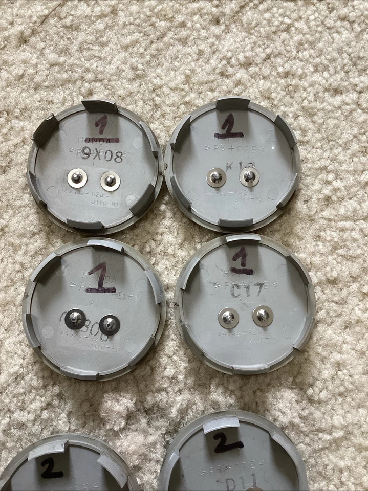 ACURA ILX MDX TL RDX RL TSX ZDX 2005-2017 TAPAS CENTRALES PLATEADAS 2-3/4 OD P#44742 Foto 3 de 4