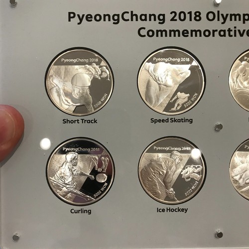 Korea 2018 PyeongChang Winter Olympics 16x 5000 won Silver Proof Box & CoA W015 - Picture 8 of 13