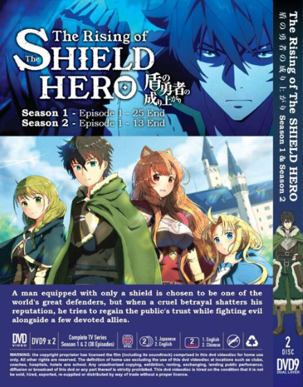 ANIME DVD~ENGLISH DUBBED~The Rising Of Shield Hero Season 1+2(1-38End)FREE  GIFT