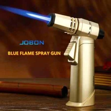 JOBON Outdoor Windproof Butane Gas Lighter Metal Blue Jet Flame Welding Torch