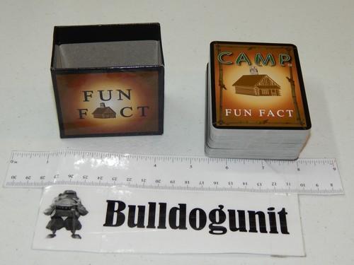 2008 Camp Brettspiel Ersatz Fun Fact Karten mit Box Halter