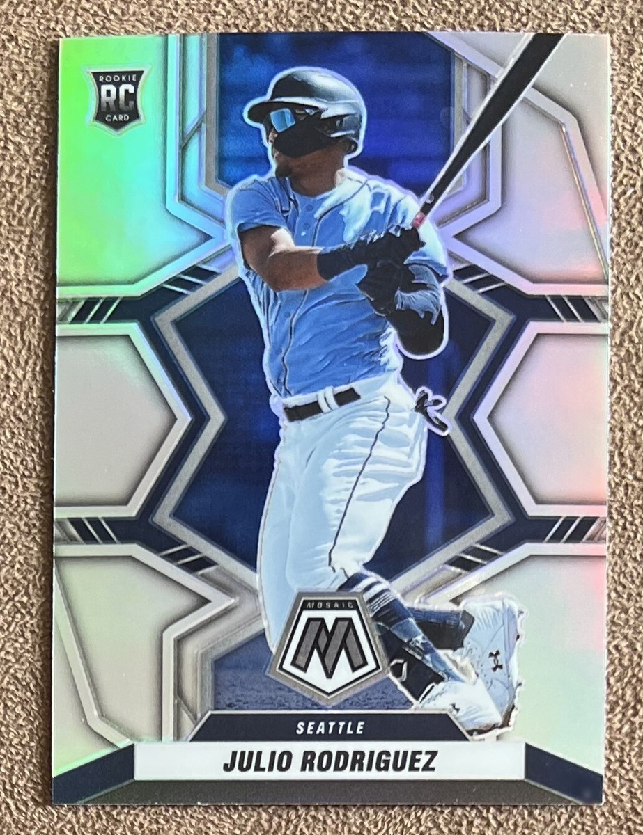 Julio Rodriguez 2022 Panini Mosaic Silver Prizm Rookie #274