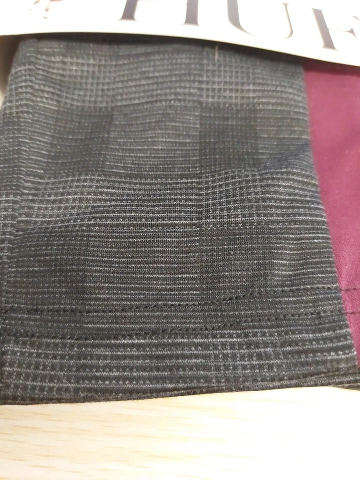 HUE Womens Striped Menswear Leggings Black Medium 8-10 (27x29) - Image 4 of 4