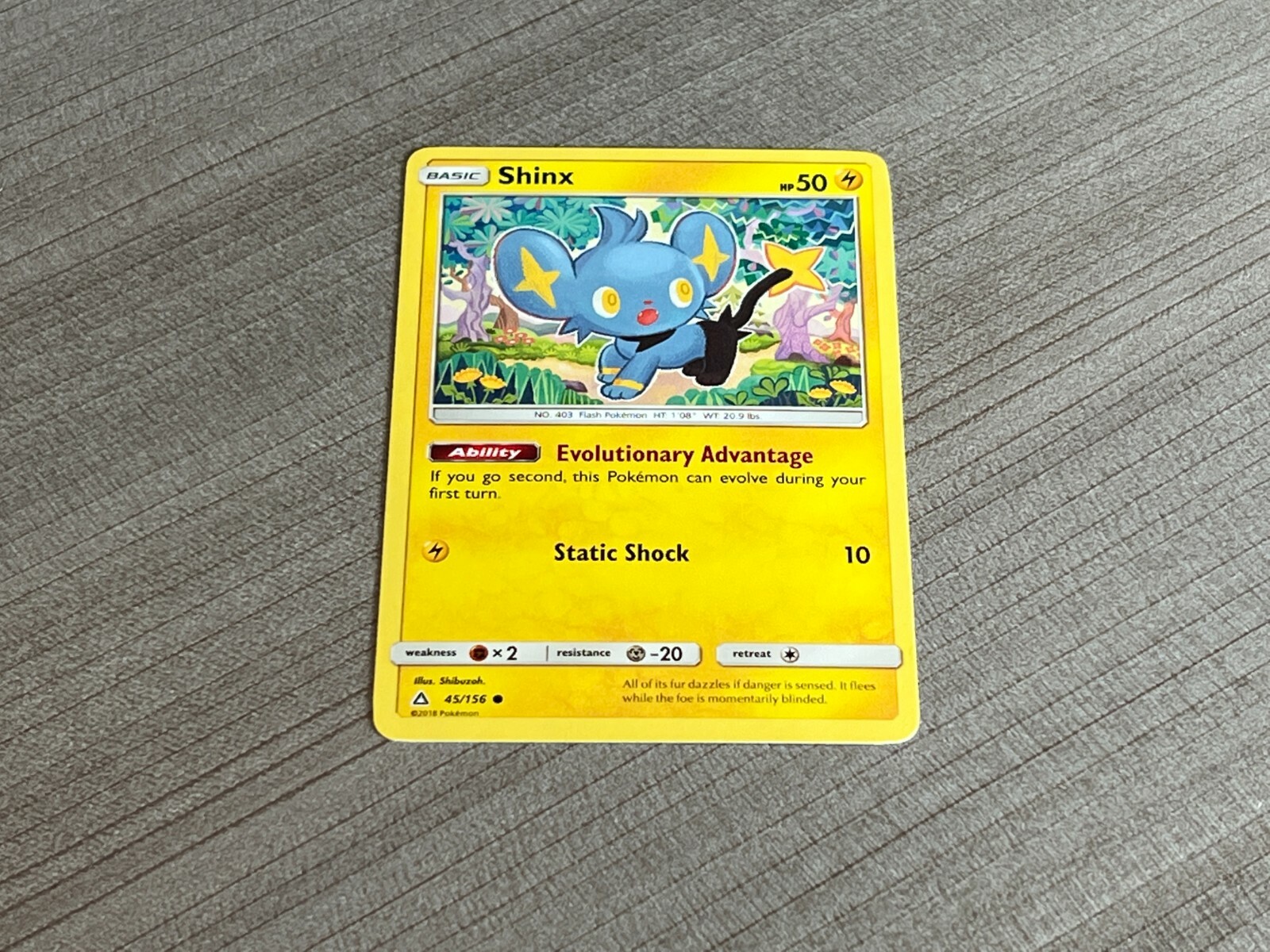 Pokemon Trading Card 2018 - Shinx