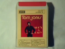 TOM JONES She's a lady stereo 8 8-track ITALY GINO PAOLI COME NUOVA LIKE NEW
