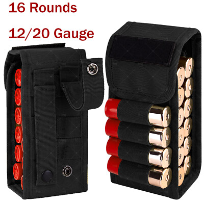 Tactical Shotgun Shell Holder Reload Holder Molle Pouch Carrier