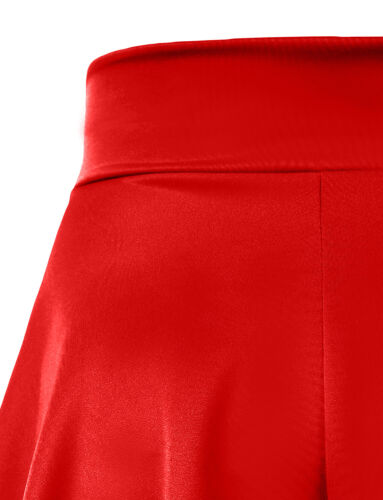 NE PEOPLE Women's Basic High Waist Stretch Knee High Flare Skater Skirt NEWSK21 - Picture 55 of 61