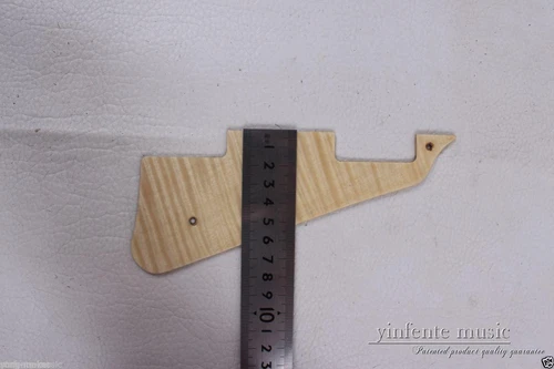 New Electric guitar pickguard Gibson Les Paul Flame Maple wood Hand made #1862