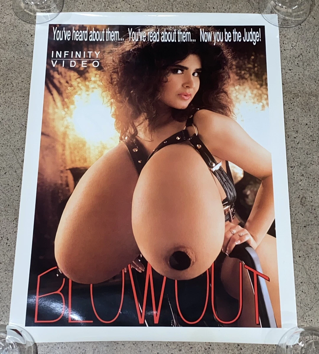 Vtg 80s 90s XXX Video Porn Star Movie Picture POSTER BIG Breasts Topless  Blowout | eBay