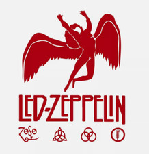 Led Zeppelin Logo Vinyl Sticker Decal rock band Laptop Wall Mirror Tumbler Cell