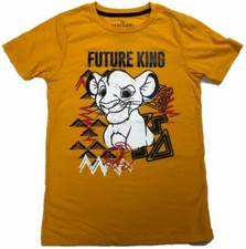 Disney The Lion King Simba "Future King" Yellow T-Shirt Boys Tee