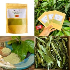 DRIED MANGO LEAVES POWDER Sri Lanka pure organic Mangifera indica leaf Homemade