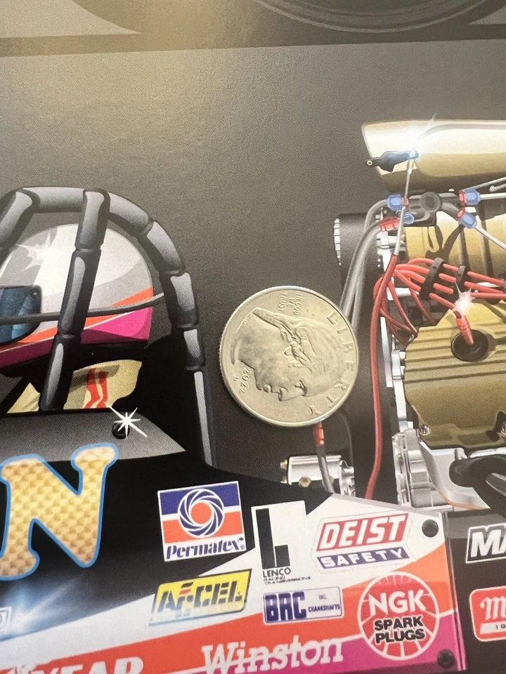 Pósters John Force Racing 2025 renderizado impresión de 2 lados Foto 3 de 4