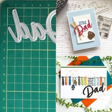 Father's Day Metal Cutting Dies Scrapbooking Paper Crafts Embossing Stencil Cut