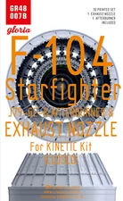 [ET]F-104 J79-GE-8 Jet Nozzle and Afterburner Modification Parts (Closed Style)