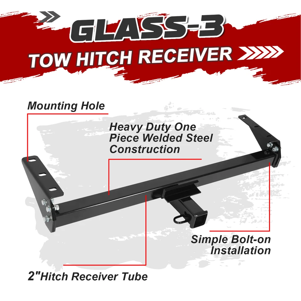 Trailer Tow Hitch For Nissan Frontier 2005-25 Suzuki Equator 2009-12 2" Receiver Foto 3 de 4