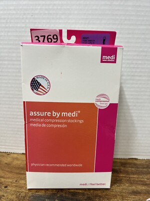 Medi Assure Compression Stockings Unisex 22301 Thigh TB CT Beige Small 30-40