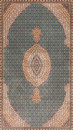 Alfombra persa tejida a máquina Tabriz Medallion alfombra de varios tamaños, alfombra, azul - Imagen 16 de 26