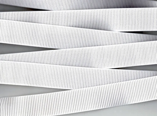Ribbed Elastic 32mm White 1 Meter Non Roll Bands Shorts Pants Skirts Children - Picture 1 of 2