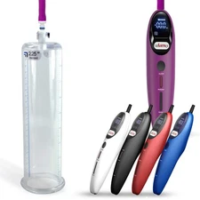 LeLuv Penis Pump Smart Magna | 9"/12" Length, 1.35"-5.0" Diameter, Round Flange