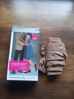 Mediven Comfort Compression Stockings 15-20 mmHg Thigh High Closed Toe Size 1 