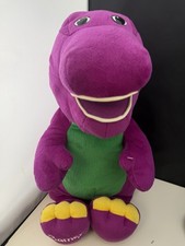 BARNEY THE PURPLE DINOSAUR PLUSH 2001 VINTAGE 21 INCH TALKING JUMBO