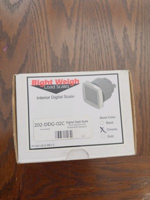 202-DDG-01C Right Weigh EZ Weigh Interior In-Dash Digital Load Scale Single I...