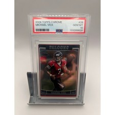 Michael Vick 2006 Topps Chrome #28 Base PSA 10 Gem Mint Falcons