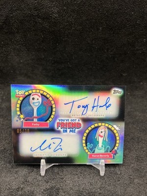 Topps 30 Years & Beyond Of Toy Story Forky And Karen Beverly Dual Auto Black /10