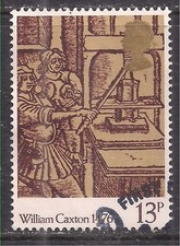 GB 1976 QE2 13p 500th Anniv. Printing Printing Press Ex FDC SG 1017 ( K1775 )