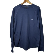 Patagonia Capilene 3 Crew Men’s Base Layer Long Sleeve Shirt Navy Blue Sz Large
