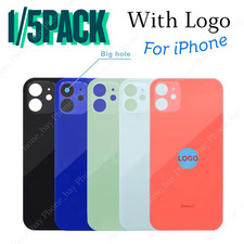 Back Glass replacement Big hole For iPhone11 12 13 14 15 16 XR XS Rear Cover Lot