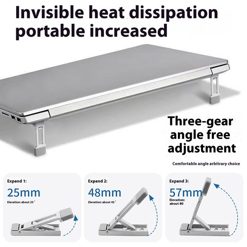 Laptop Holder Anti-slip Laptop Holder Laptop Stand with Anti-slip for Notebooks - Afbeelding 3 van 9
