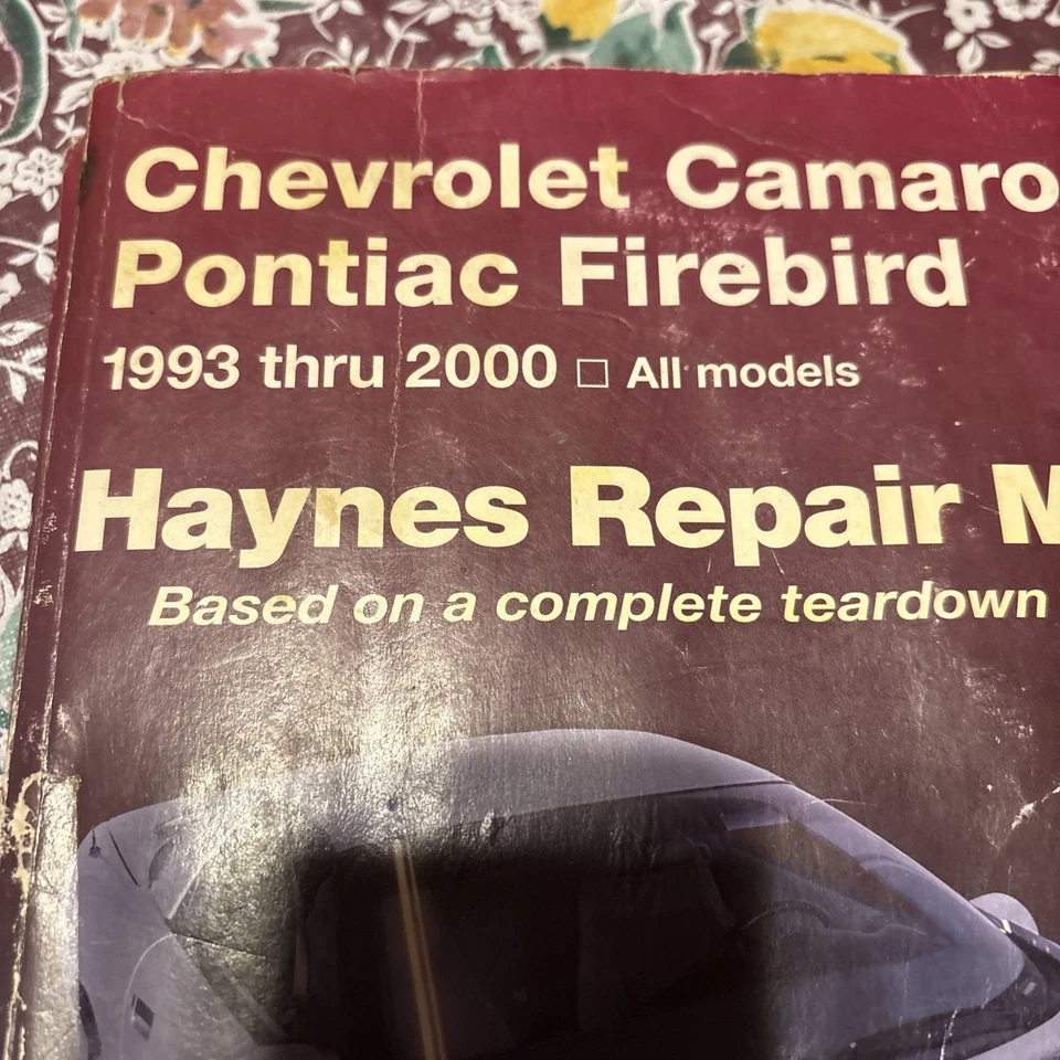 De colección Haynes Manual de Reparación Chevrolet Camaro Pontiac Firebird Todos los Modelos 1993-2000 Foto 4 de 4
