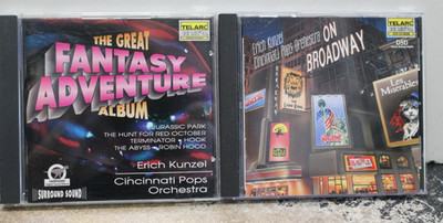 Cincinnati Pops Orchestra CDs--On Broadway & The Great Fantasy Adventure Album