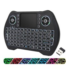 Backlit Mini Wireless Keyboard Touchpad Combo with Rechargable Li-ion Battery...
