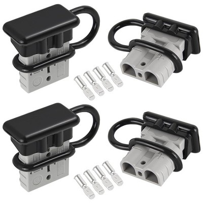 AITRIP 4Sets 50A Wire Harness Plug Kit for 6-12 Gauge Cables, 12V-36V Battery Qu