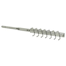 ClosetMaid Tie Belt Rack 14 Hook Satin Nickel Sliding Organizer Closet Accessory
