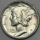 1936 Mercury Dime — Uncirculated MS 💎