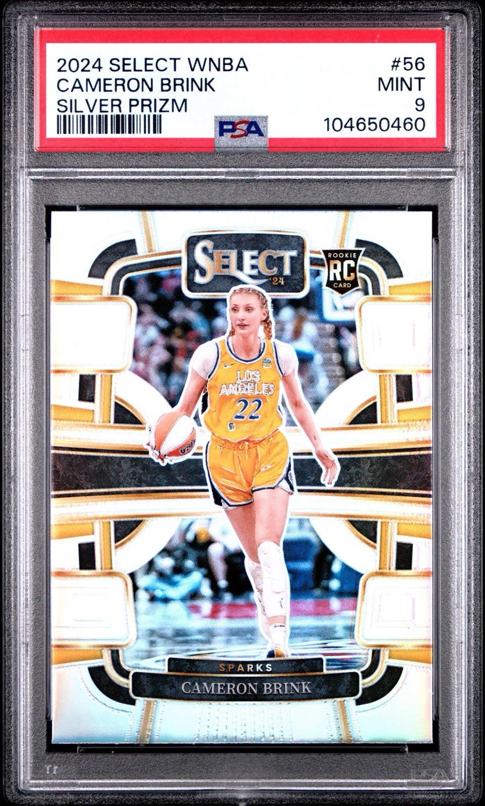 2024 Select WNBA Cameron Brink RC Silver Prizm Concourse #56 PSA 9