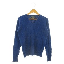 Ralph Lauren Kids Knit Sweater Navy VNeck Cable Knit 16 Used