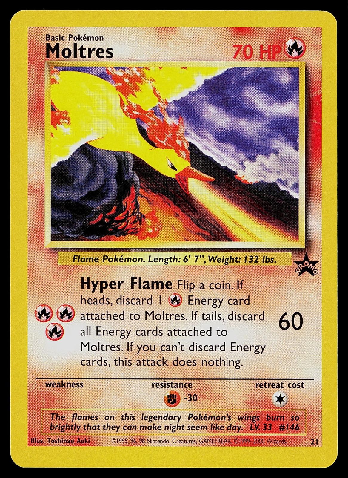 Pokemon Card - Moltres Wizards Black Star Promos 21 Promo