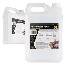 BeamZ Bubble Machine Liquid 5L Bottle DJ Disco Kids Party Effect Fluid (x2)