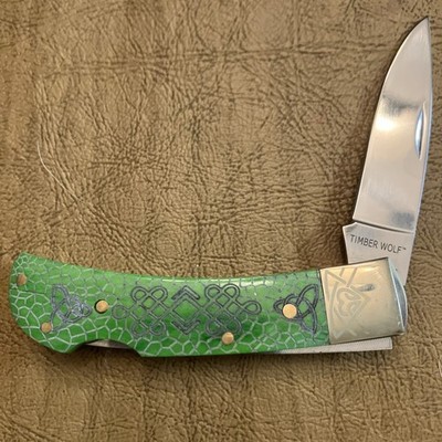 Single Blade Timber Wolf Pocket Knife 